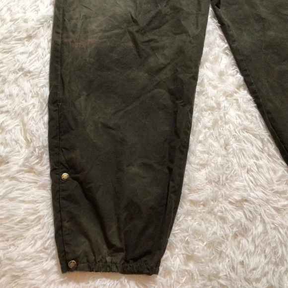 C.C. Filson Foul Weather Rain Pants Cover Cloth Oil Finish Tin Wind Repel XL Vtg